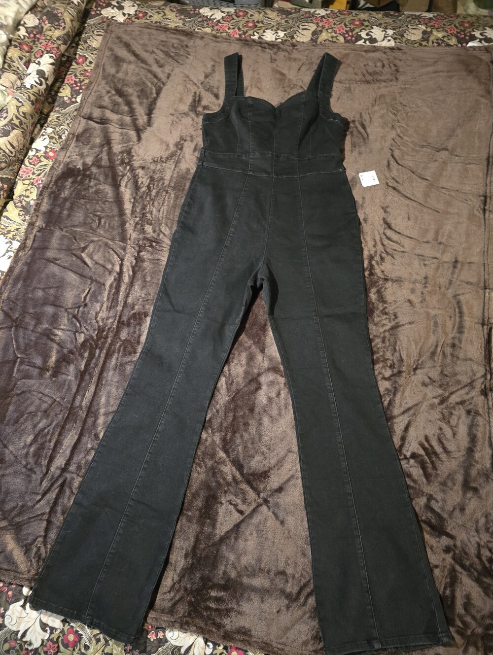 We The Free Denim Flare Jumpsuit